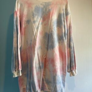 Tie-Dye Oversized Sweater Dress